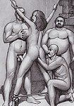 Three huge cocks for you alone - Sex slave welcome party by Badia
