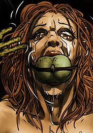 In an attack of anger he ran back and stuffed a bronze phallus down her throat, breaking some of her teeth - GQS - Game of slave by Mr Kane