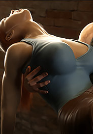 This man, a sadist who thrives on inflicting pain - The Misadventures of Sara Crofte (fansadox 644) by Sparkie Shock
