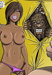 Cute bitch ya make me so hot, how ya wiggle an' scream in dat big fat ball gag - The woods have eyes part 1 (fansadox 422) by Roberts