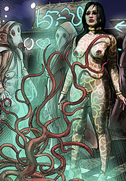 The vines were moving, trying unsuccessfully to get a hold on breasts or penetrate vaginas - Black Star Timelapse by Mr Kane